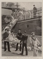 Flådemanøvrerne, lander de døde og sårede øvelsen